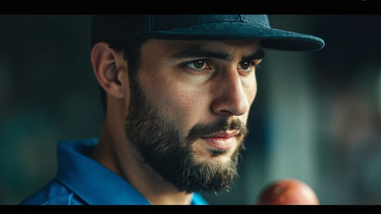 A batsman mid-shot in evening light, the kind of form-in-progress frame that fantasy captain picks depend on