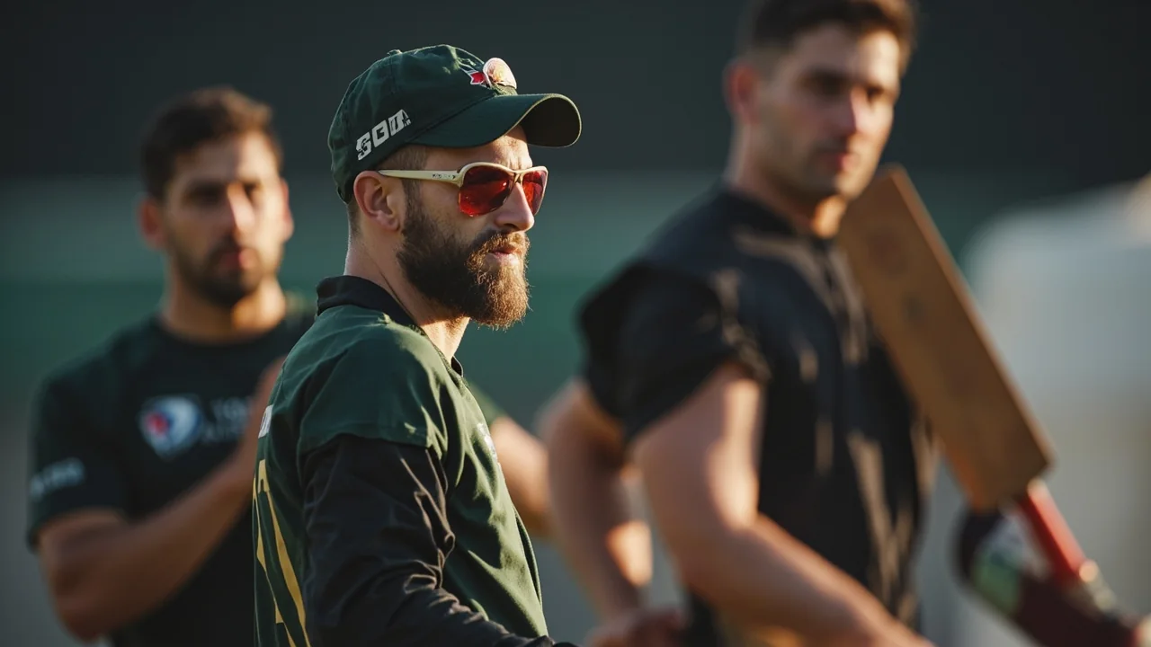 Marcus Stoinis bowling in evening light at The Rose Bowl during The Hundred 2026